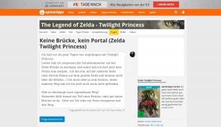 
                            4. Keine Bruecke kein Portal: Zelda Twilight Princess - Spieletipps - Zelda Twilight Princess Portal