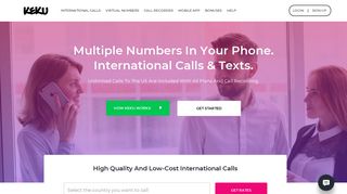 
                            2. KeKu: Cheap International Calls - Keku Portal Page