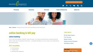 Kellogg Community Credit Union Online Banking and Bill Pay ... - Kccu Net Portal