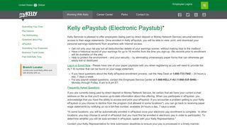 
                            2. Kelly ePaystub | MyKelly United States - Kelly Payroll Services Portal