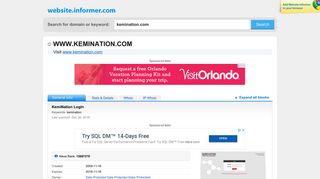 
kemination.com at WI. KemiNation Login - Website Informer
