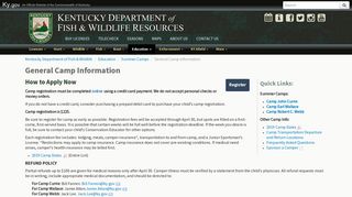 
                            6. Kentucky Department of Fish & Wildlife General Camp ... - Camp Currie Sign Up