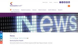 
                            7. KentuckyOne Health Announces Affiliation Agreement With Taylor ... - Taylor County Hospital Patient Portal