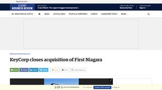 
                            7. KeyCorp closes acquisition of First Niagara - Albany Business ... - Fnfg Sign In