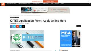 
                            6. KIITEE 2020 Application Form / Registration - Apply Online ... - Kiitee Portal