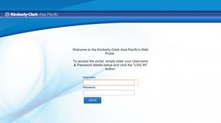 Kimberly-Clark Asia Pacific Web Portal : Login - Kc Portal