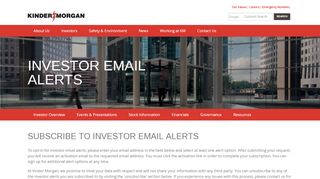 
Kinder Morgan - Resources - Investor Email Alerts
