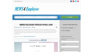 Kindred Healthcare Paperless Payroll Login | News For ... - Paperless Pay Portal Kindred