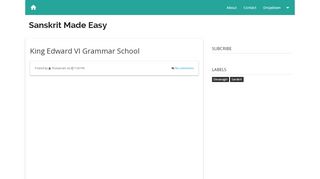 King Edward VI Grammar School - Sanskrit Made Easy - Wisepay Portal Kegs