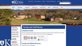 
                            4. King University | Faculty and Staff Alcove - King University Student Portal