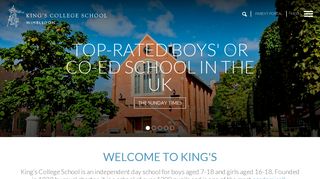 
King's College School: Home
