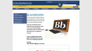 
                            4. Kingsborough Community College - Blackboard - Cuny Portal Blackboard Kingsborough