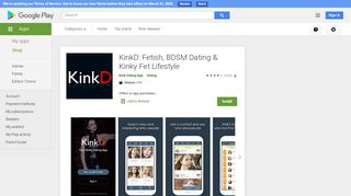 
                            2. KinkD: Fetish, BDSM Dating & Kinky Fet Lifestyle - Apps on ... - Kinkd Login