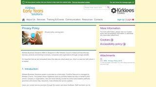
                            5. Kirklees Early Years Solutions - Kirklees Business Solutions Portal