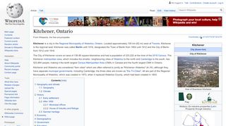 
                            4. Kitchener, Ontario - Wikipedia - Region Of Waterloo Employee Portal
