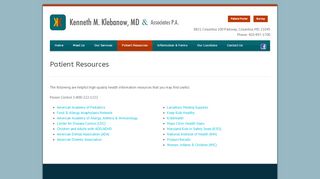 
                            5. Klebanow & Associates » Patient Resources - Klebanow Patient Portal