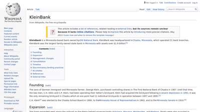KleinBank - Wikipedia