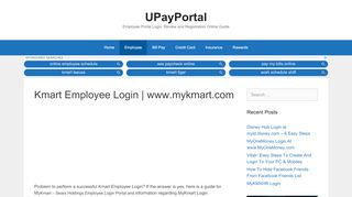 
                            6. Kmart Employee Login | Www.mykmart.com - UPayPortal - Kmart Portal Portal