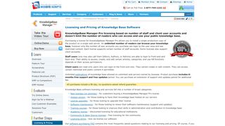 
                            8. Knowledge Base Manager Pro - Licensing & Pricing - Basemanager Portal