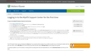 
                            6. Knowledge Base Solution - Logging in to the MyATX Support ... - Atxinc Portal