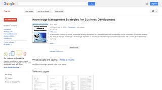 
                            5. Knowledge Management Strategies for Business Development - Aurora Healthcare Iconnect Portal