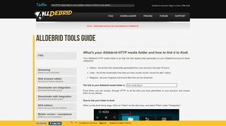 
                            4. Kodi and ResolveURL - AllDebrid - Alldebrid Portal