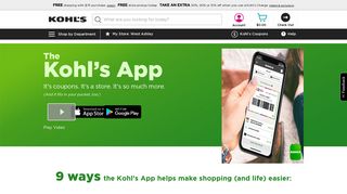 
Kohl's App for iPhone, iPad & Android | Kohl's  
