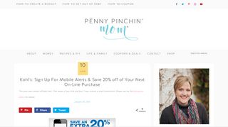 
                            8. Kohl's: Sign Up For Mobile Alerts & Save 20% off of Your Next ... - Kohls Text Sign Up