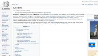 
                            1. Kolomyia - Wikipedia - Kolomyia Web Portal