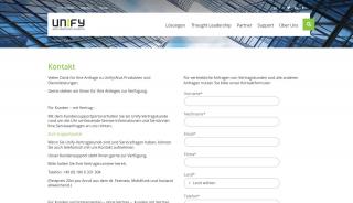 
                            4. Kontakt - Unify - Unify Customer Support Portal