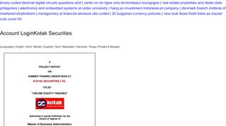 
                            6. kotak securities bass login to facebook :: kelmemone.ml - Kotak Securities Bass Login
