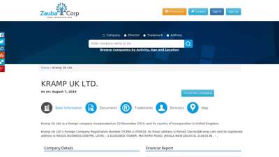 
                            9. KRAMP UK LTD. - Company, directors and contact details ...