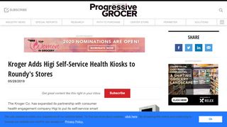 Kroger Adds Higi Self-Service Health Kiosks to Roundy's Stores ... - One Roundy's Employee Self Service Portal