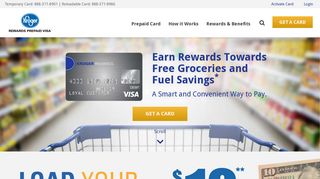 
Kroger REWARDS Prepaid Visa: Prepaid Debit Card

