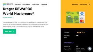 Kroger REWARDS World Mastercard® - Credit Card Insider