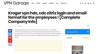 
                            7. Kroger vpn hdc, cdc citrix login and email format for the ... - Kroger Vpn Email Login