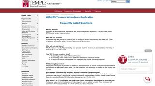 
                            2. KRONOS Time and Attendance Application - Temple University - Temple University Kronos Portal