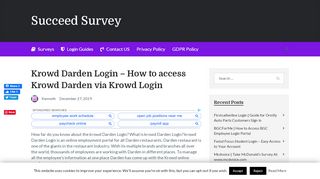 
Krowd Darden Login Guide - How to access Krowd Darden  
