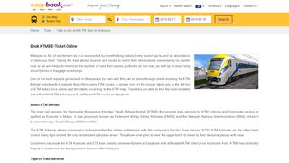 
                            8. KTM ETS Malaysia Train Online Ticketing | Easybook® - Ktmb Portal