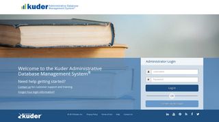 Kuder Administrative Database Management System - Login