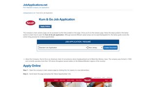 
Kum & Go Job Application - Apply Online  
