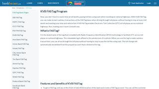 
                            2. KVB FASTag - Application Process, Benefits, Fee & Online ... - Kvb Fastag Login