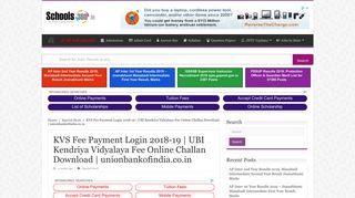 KVS Fee Login 2020: UBI Kendriya Vidyalaya Challan Online ... - Kvs Ubi Teacher Login