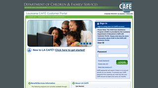 
                            1. LA CAFE - Louisiana CAFE Customer Portal - Louisiana.gov - Louisiana Child Care Assistance Portal