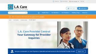 
                            1. L.A. Care Provider Central | L.A. Care Health Plan - La Care Provider Portal