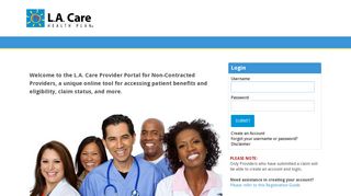 
                            5. L.A. Care Provider Portal - Healthx - La Care Provider Portal