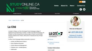 
                            7. La Cité | studyonline.ca - La Cite Collegiale Portal