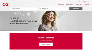 
Labor Specialist in ... - CGI Technologies and Solutions Jobs  
