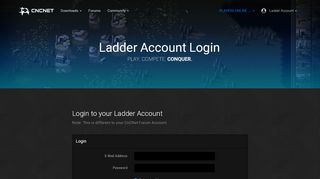 
                            7. Ladder Login - CnCNet - Tiberium Portal