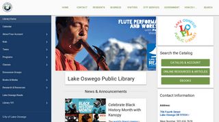 
                            1. Lake Oswego Public Library | City of Lake Oswego - Lake Oswego Library Portal